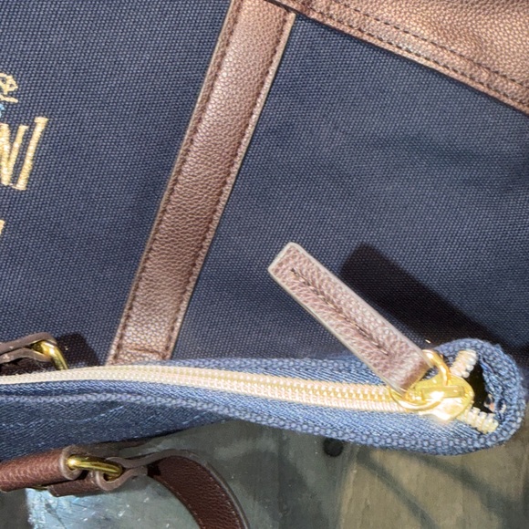 Disney Cruise Line Wish Inaugural Sailing Weekender Tote Bag Leather Canvas DCL - Picture 6 of 12